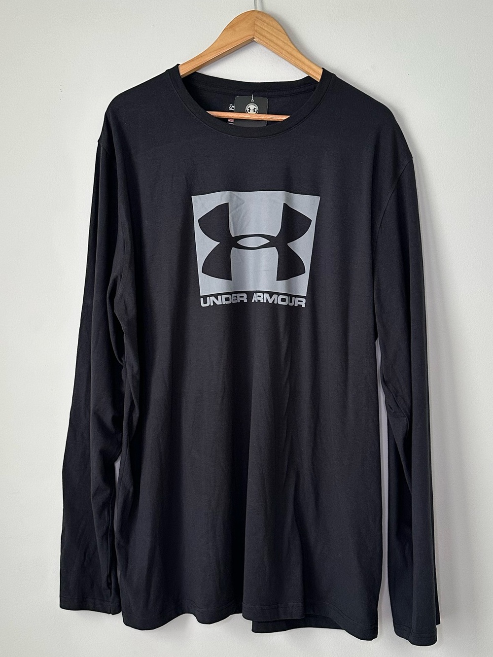 NWT Under Armour Men's Camo Boxed Sportstyle Long Sleeve Shirt XXL Black